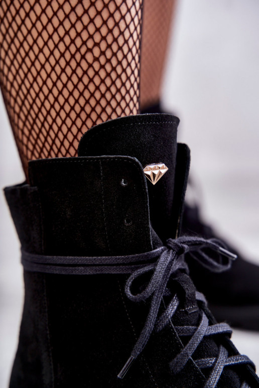 Zomšiniai auliniai batai su... Zomšiniai auliniai batai su...