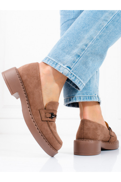 Rudos spalvos mokasinai Potocki su...