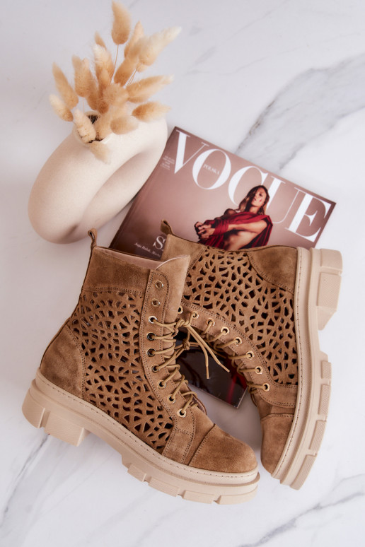 Ažūriniai aulinukai iš zomšos rudos... Ažūriniai aulinukai iš zomšos rudos...