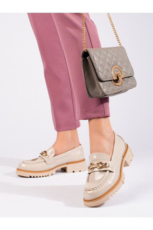 Smėlio spalvos pusbačiai su aukso... Smėlio spalvos pusbačiai su aukso...