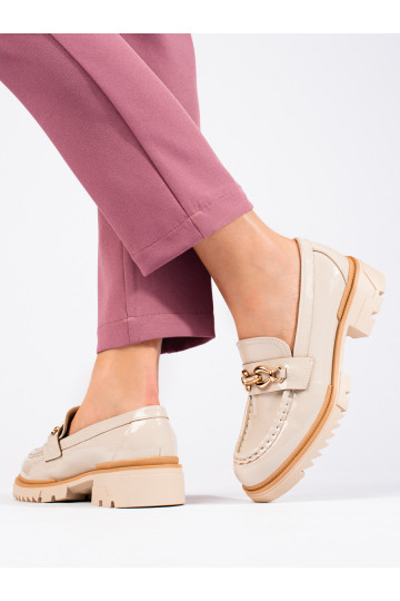 Smėlio spalvos pusbačiai su... 2