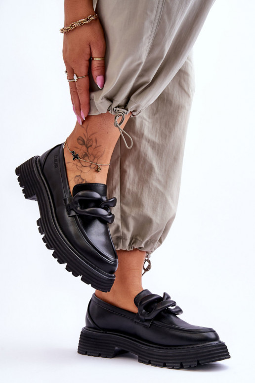 Mokasinai batai Big Star  juodos spalvos Mokasinai batai Big Star  juodos spalvos