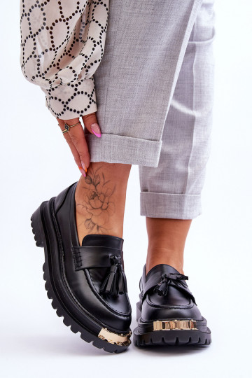 Mokasinai su kutais juodos...