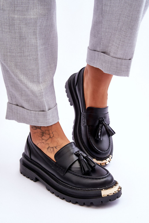 Mokasinai su kutais juodos spalvos...