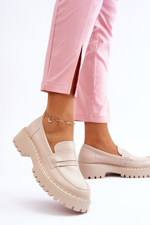 Mokasinai smėlio spalvos Big Star