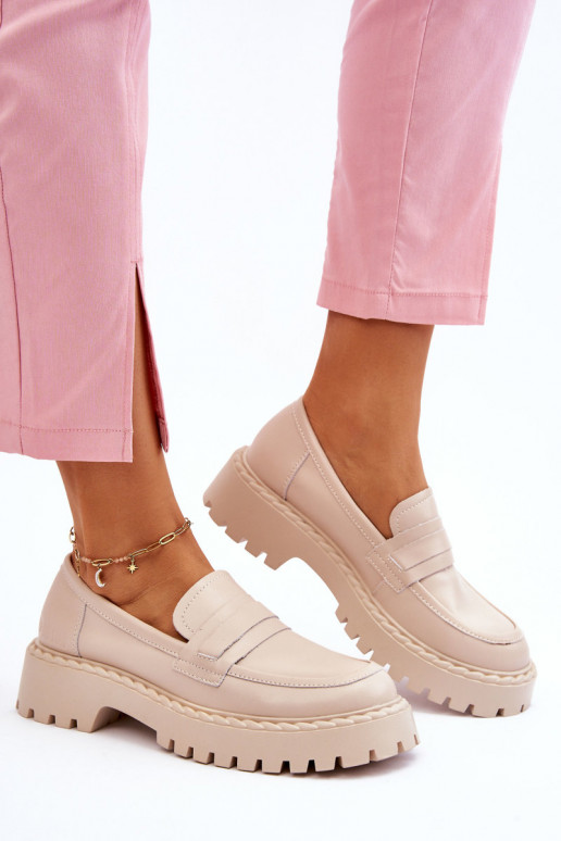 Mokasinai smėlio spalvos Big Star