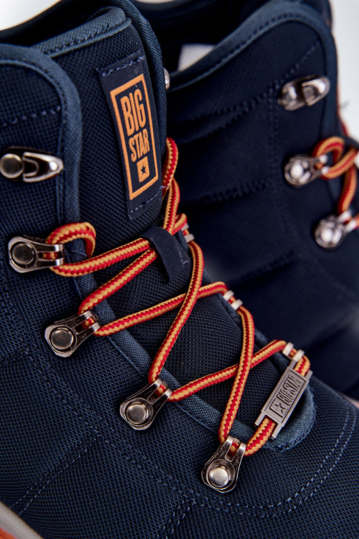 Tamsiai mėlyni vyrams žygio batai...