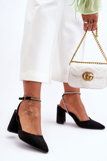 Zomšiniai bateliai juodos...