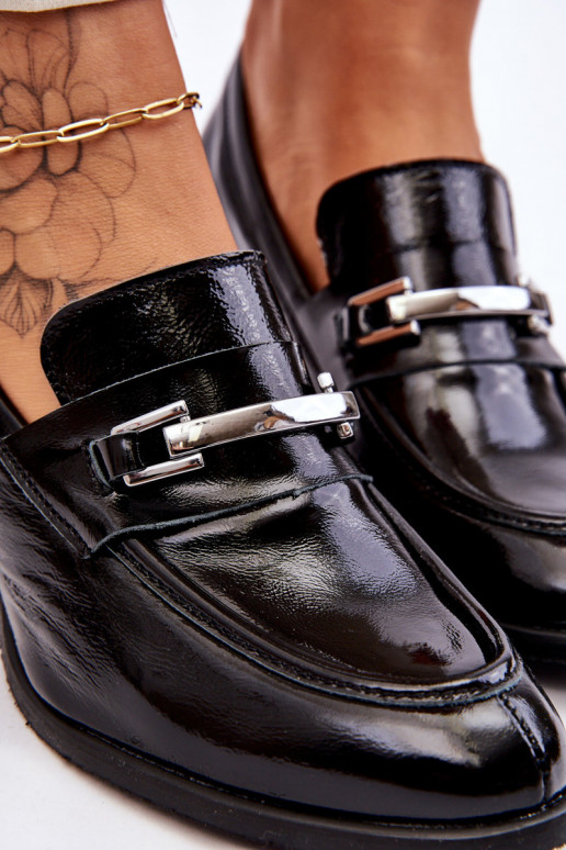 Lakuoti  Bateliai juodos spalvos Damira