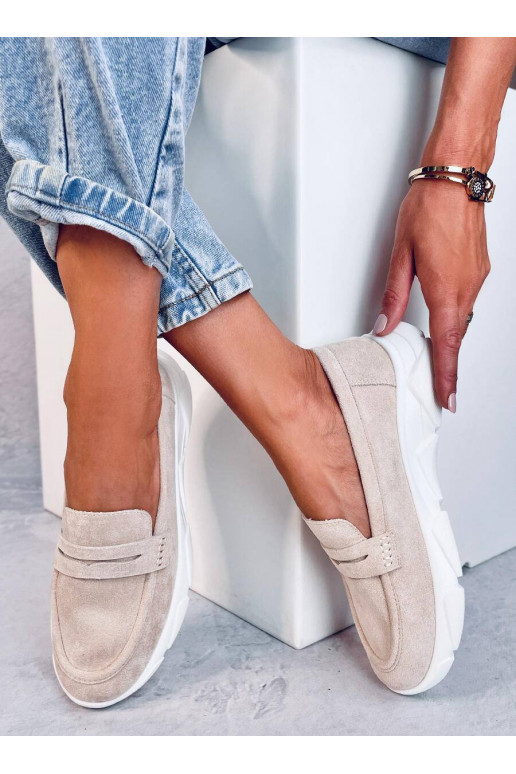 Mokasinai minkštu padu HICKS BEIGE
