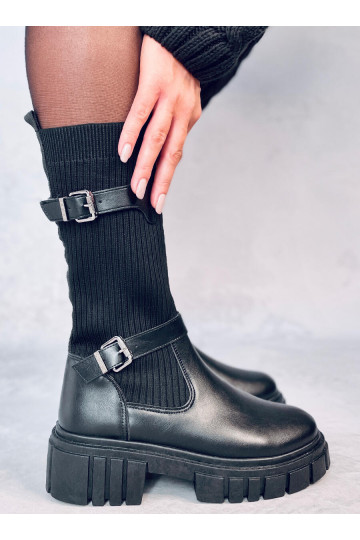 Ilgaauliai batai juodos...