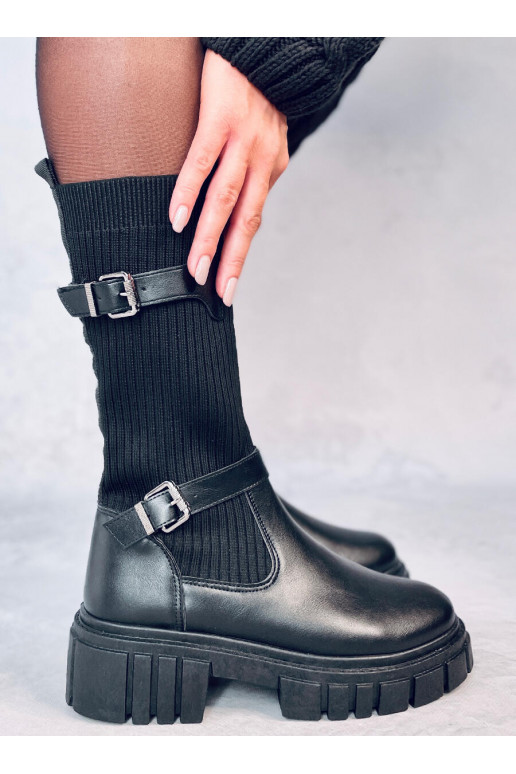 Ilgaauliai batai juodos spalvos RHEA... Ilgaauliai batai juodos spalvos RHEA...