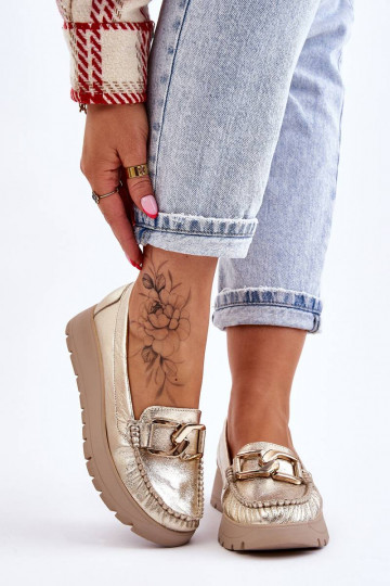 Mokasinai su platforma su...