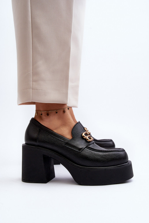 Batai su kulniukais juodos spalvos Zazoo Batai su kulniukais juodos spalvos Zazoo