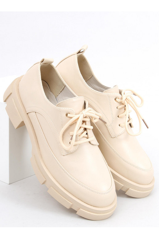 Mokasinai paaukštintu padu UNNA BEIGE