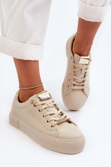 Sneakers modelio batai Big Star smėlio spalvos