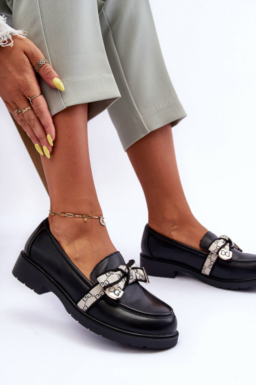 Batai mokasinai juodos spalvos S.Barski