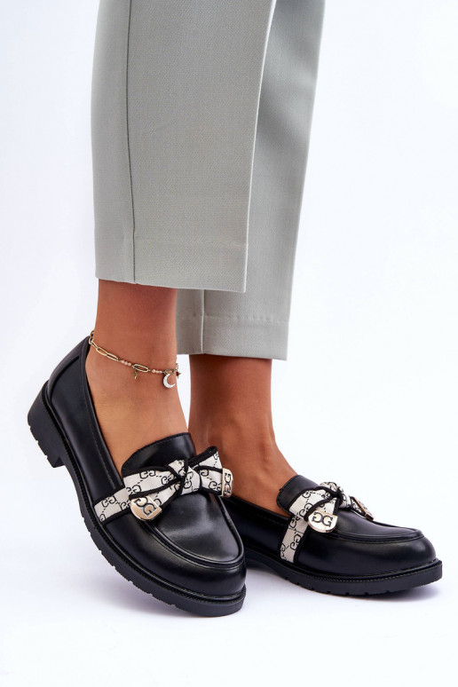 Batai mokasinai juodos spalvos S.Barski