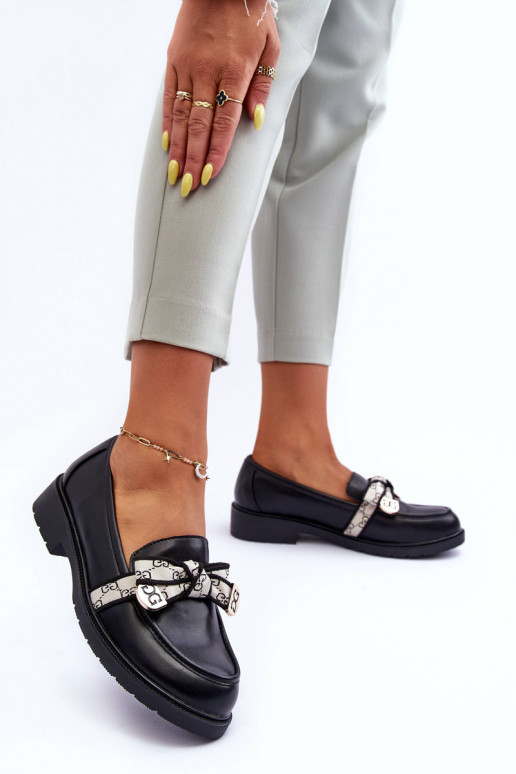 Batai mokasinai juodos spalvos S.Barski