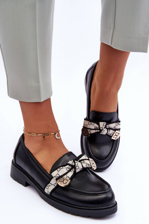 Batai mokasinai juodos spalvos S.Barski