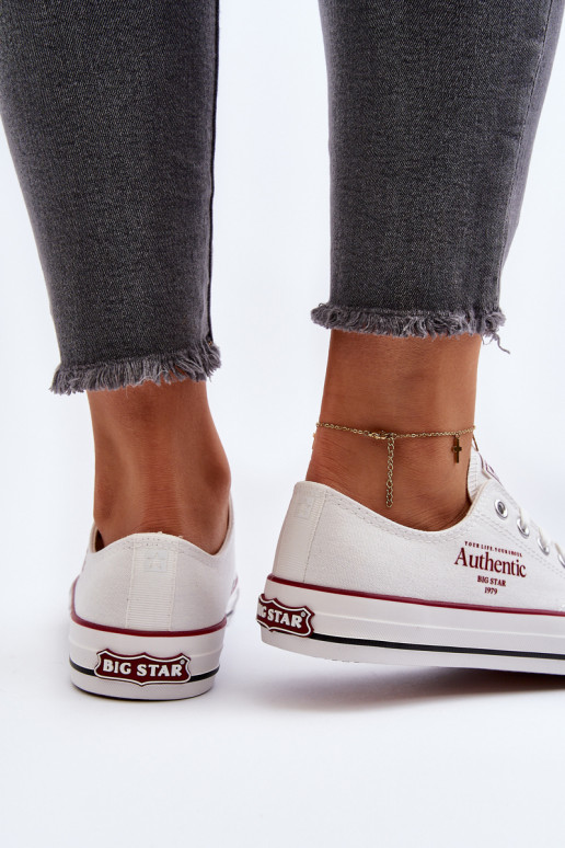 Moteriški batai Big Star baltos spalvos Moteriški batai Big Star baltos spalvos