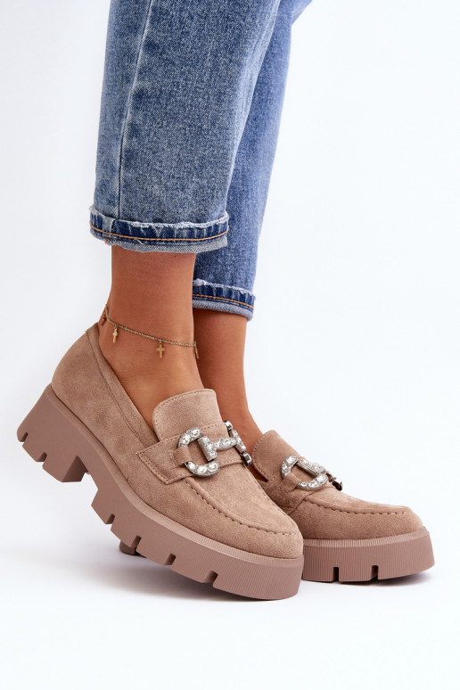 Mokasinai su ornamentais smėlio... Mokasinai su ornamentais smėlio...