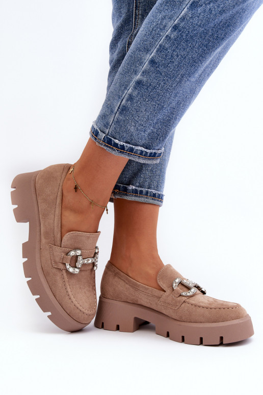 Mokasinai su ornamentais smėlio... Mokasinai su ornamentais smėlio...