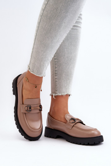 Mokasinai smėlio spalvos Ledda