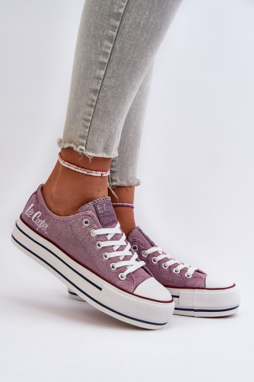 Laisvalaikio bateliai su masyviu padu  Violetinės spalvos Lee Cooper 2