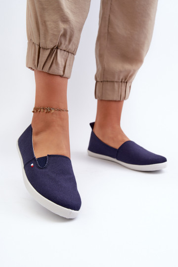 Sportbačiai laisvalaikio batai Slip-On   tamsiai mėlynos spalvos Adrancia 2