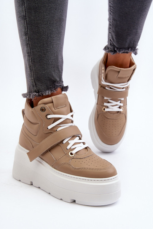 Zazoo Sneakers modelio batai   smėlio... Zazoo Sneakers modelio batai   smėlio...
