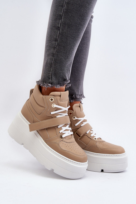 Zazoo Sneakers modelio batai   smėlio... Zazoo Sneakers modelio batai   smėlio...