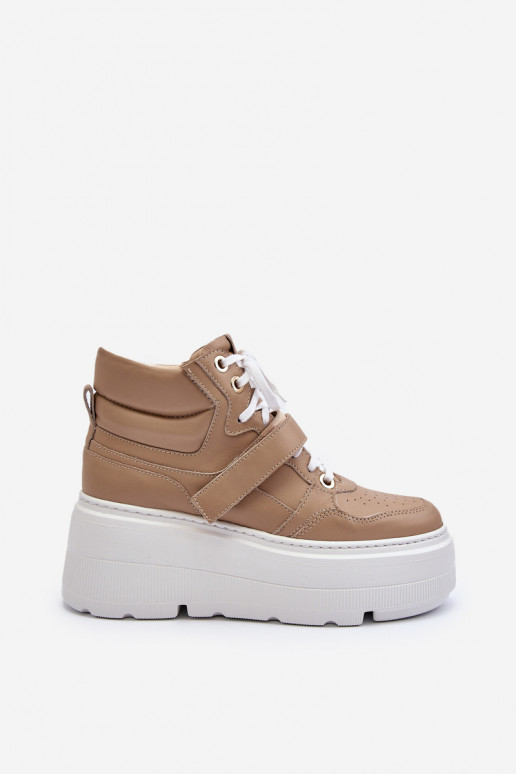 Zazoo Sneakers modelio batai   smėlio... Zazoo Sneakers modelio batai   smėlio...