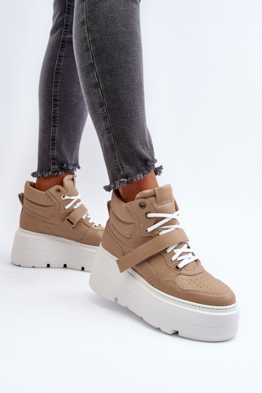 Zazoo Sneakers modelio batai   smėlio... Zazoo Sneakers modelio batai   smėlio...
