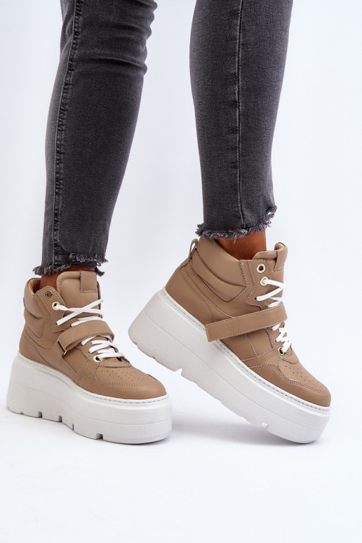 Zazoo Sneakers modelio batai   smėlio... Zazoo Sneakers modelio batai   smėlio...