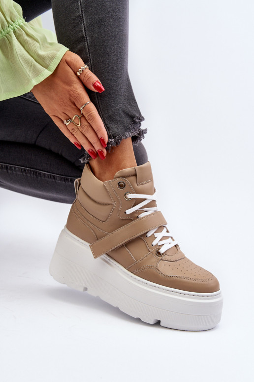 Zazoo Sneakers modelio batai   smėlio... Zazoo Sneakers modelio batai   smėlio...