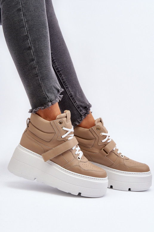 Zazoo Sneakers modelio batai   smėlio... Zazoo Sneakers modelio batai   smėlio...