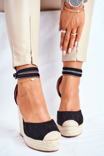 Sandalai espadrilės  DEBEVE BLACK