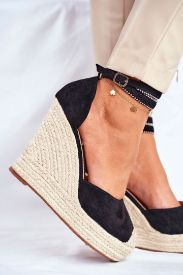 Sandalai espadrilės  DEBEVE BLACK 2