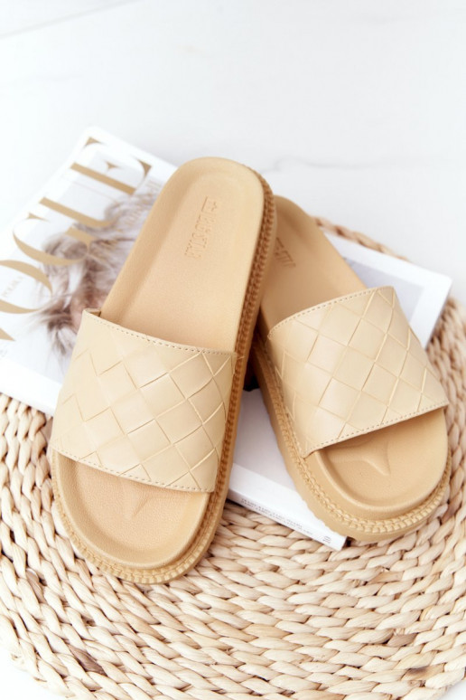 Šlepetės Big Star  geltonos spalvos Šlepetės Big Star  geltonos spalvos