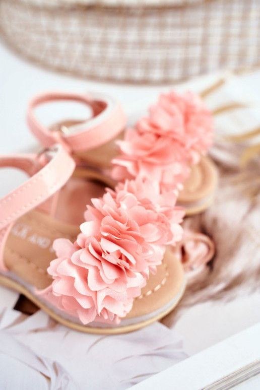 Basutės vaikams su gėlėmis rožinės... Basutės vaikams su gėlėmis rožinės...