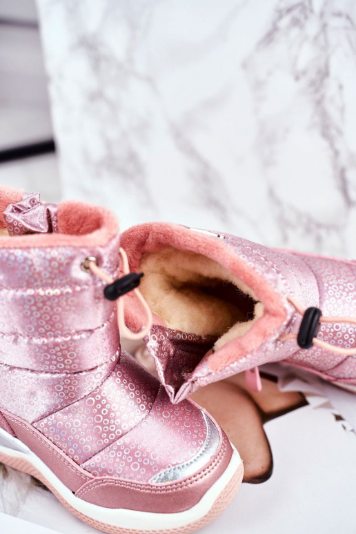 Vaikiški sniego batai rožinės spalvos