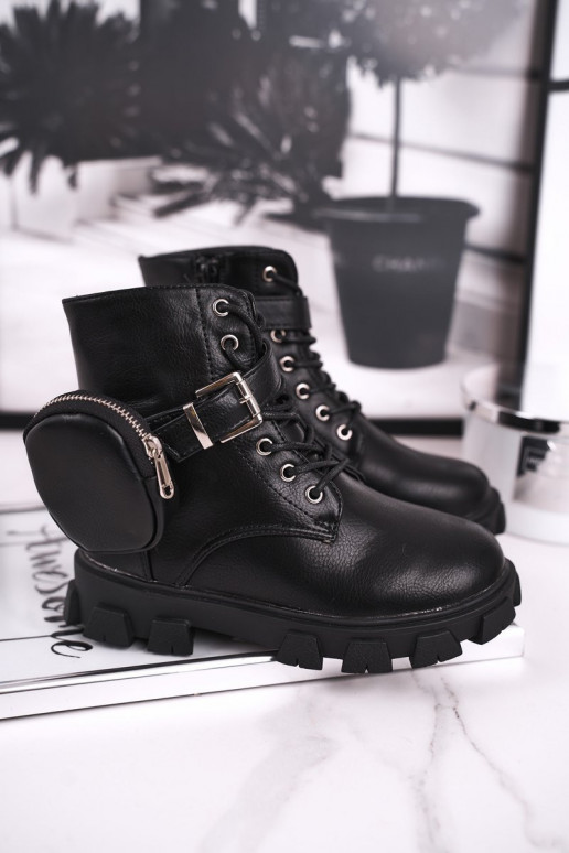 Šilti vaikiški batai juodos spalvos