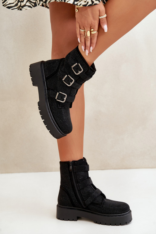 pašiltinti Moteriški aulinukai Su dekoracija juodos spalvos Ciascia pašiltinti Moteriški aulinukai Su dekoracija juodos spalvos Ciascia