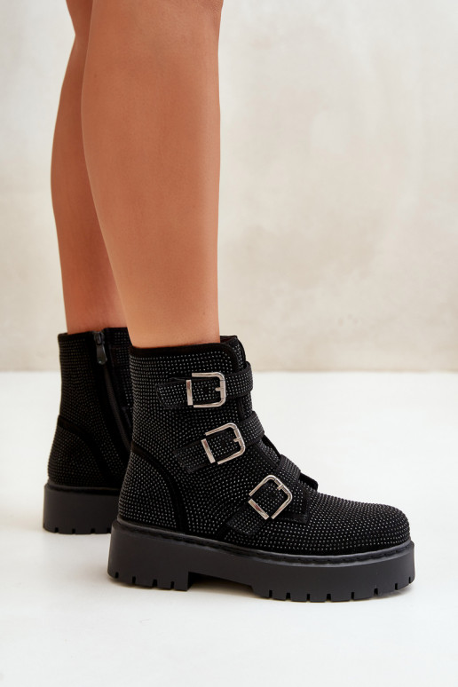 pašiltinti Moteriški aulinukai Su dekoracija juodos spalvos Ciascia pašiltinti Moteriški aulinukai Su dekoracija juodos spalvos Ciascia