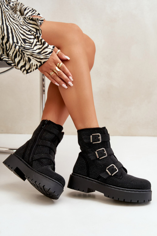 pašiltinti Moteriški aulinukai Su dekoracija juodos spalvos Ciascia pašiltinti Moteriški aulinukai Su dekoracija juodos spalvos Ciascia