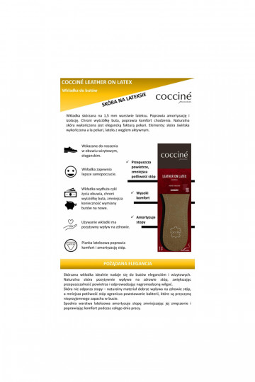 Coccine Leather On Latex Foam Vidpadžiai 2