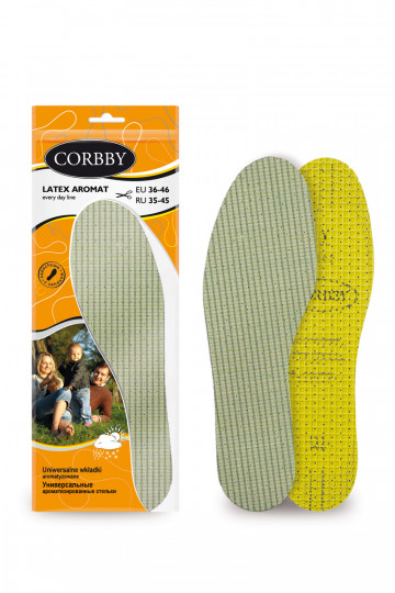 Corbby LATEX AROMAT ištisus metus skonio įdėklai