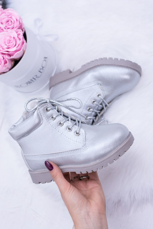 vaikams pašiltinti sidabro spalvos batai aulinukai Dexter vaikams pašiltinti sidabro spalvos batai aulinukai Dexter