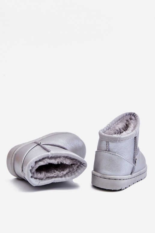 Šilti vaikiški sniego batai sidabro spalvos Scooby Šilti vaikiški sniego batai sidabro spalvos Scooby